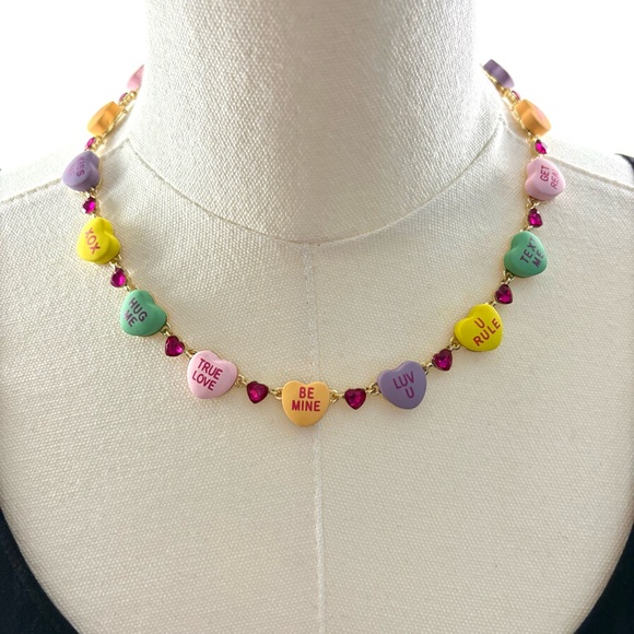 BETSEY JOHNSON Candy Heart Necklace 💖✨ - Picture 3 of 13
